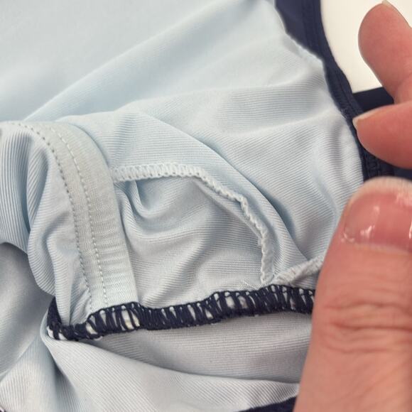 Cupshe Womens Navy Blue One Piece Swimsuit Mesh Details Size Medium - Picture 11 of 16